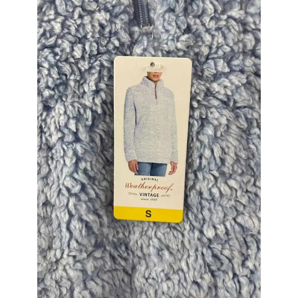 Women’s Weatherproof Vintage Small Periwinkle Sherpa Pullover